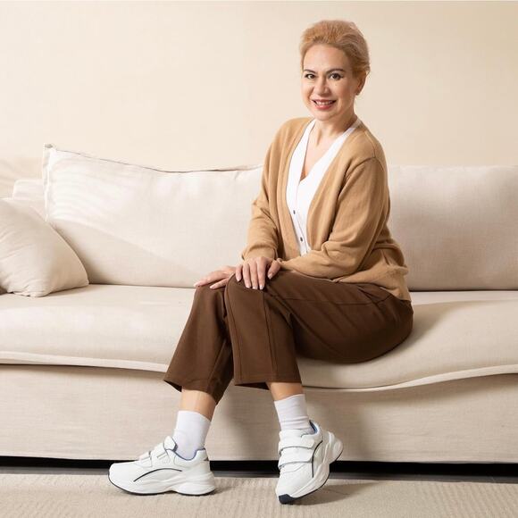 ORTOREX Women Leather Orthopedic Walking Wide Shoes - Picture 5 of 5